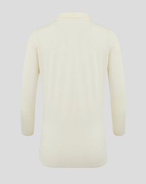 Womens Cricket Long Sleeve Tech Playing Shirt - Cannoli Cream