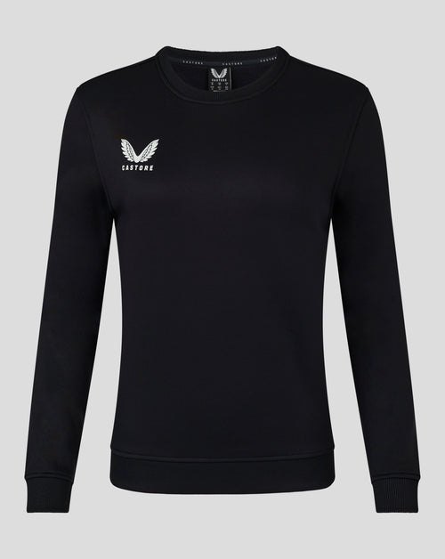 Womens Brushback Sweatshirt - Caviar