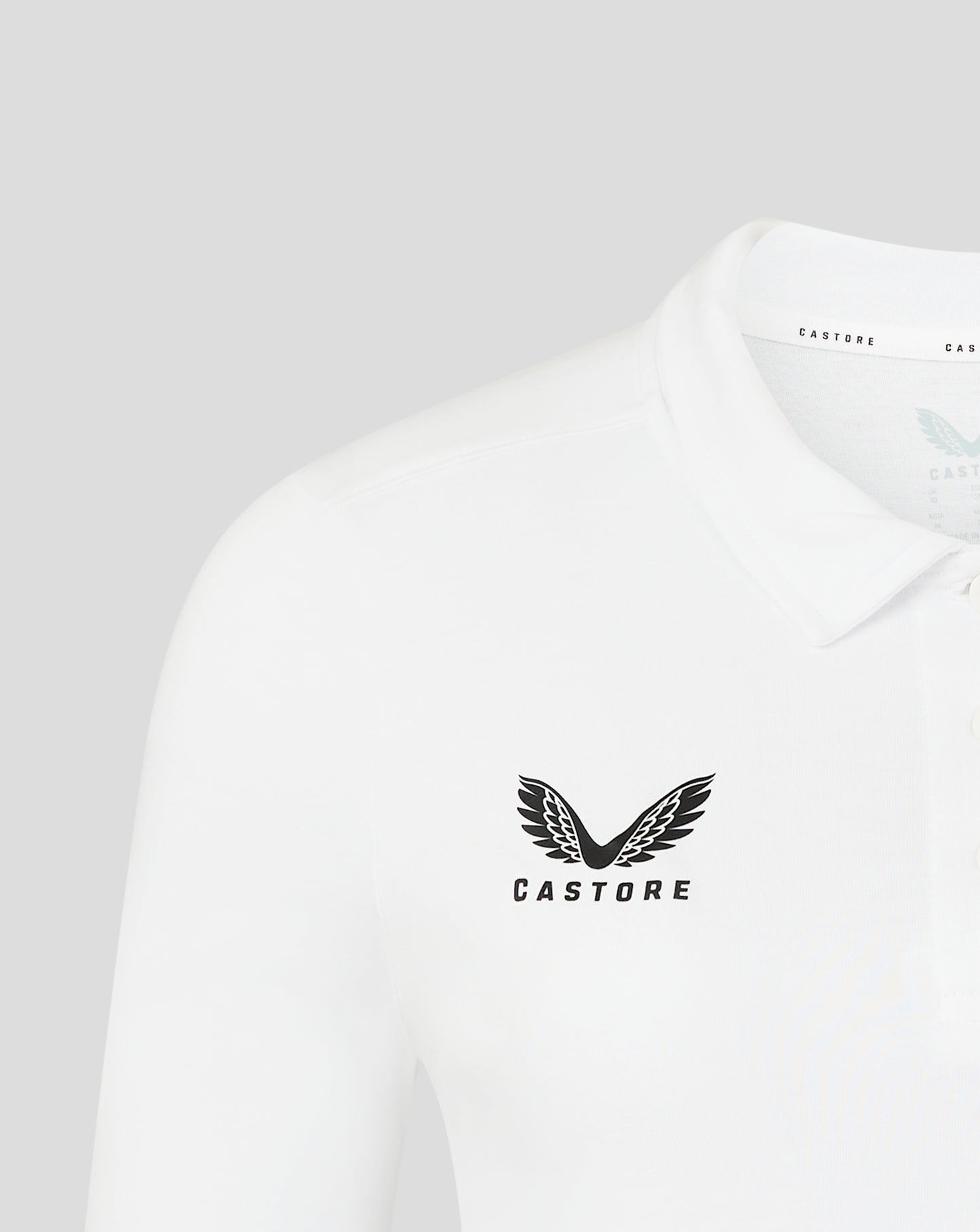 Womens Long Sleeve Cotton Leisure Polo - Brilliant White