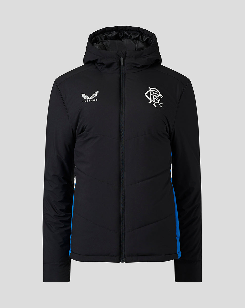 Womens 23/24 Matchday Bench Jacket - Black/Blue