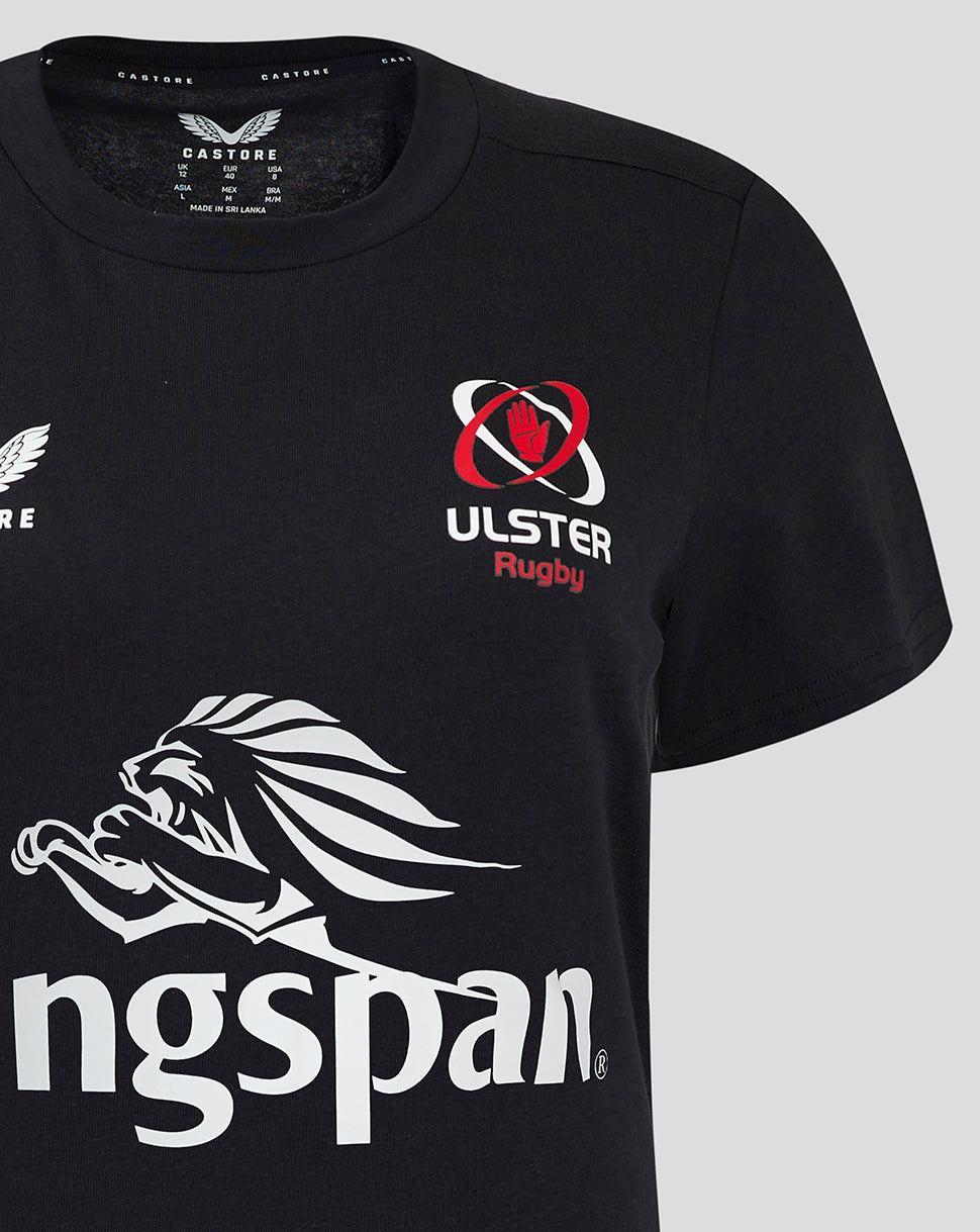 Ulster Womens 24/25 Training Tee - Black - Caviar