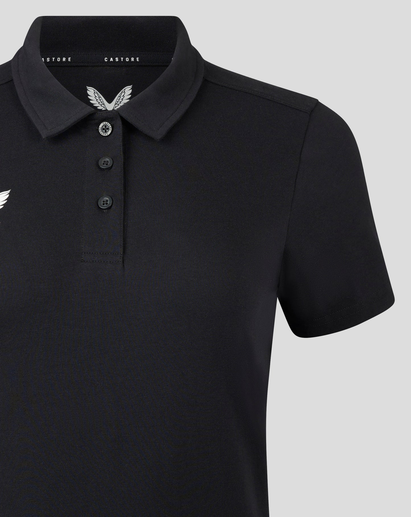 Womens Cotton Leisure Polo - Caviar