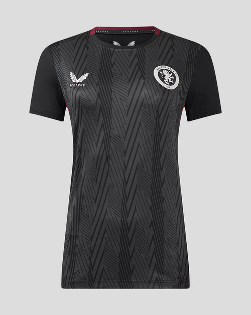 Womens Aston Villa FC Staff Training General Short - Caviar / Rhododendron