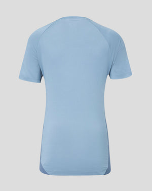 Back view of light blue Feyenoord women's T-shirt