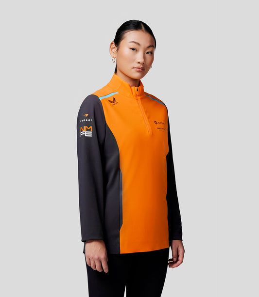 McLarenWomens Official Teamwear Quarter Zip Top Neom Formula E