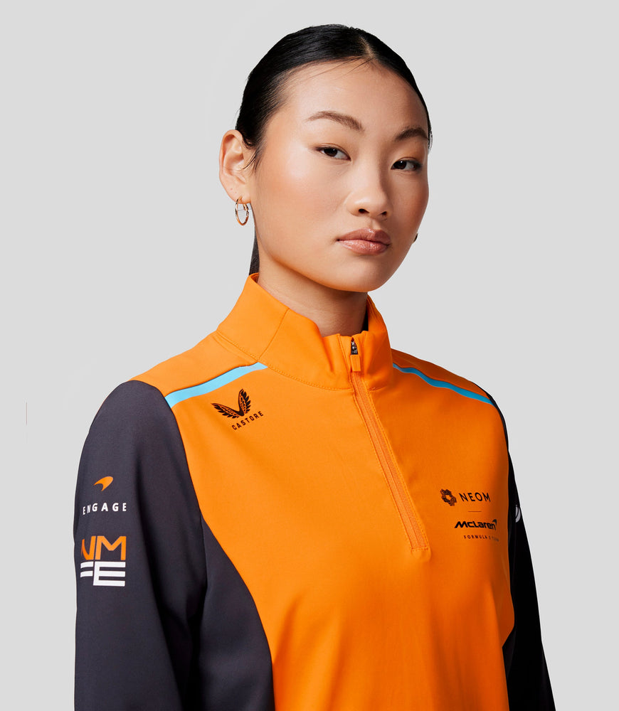 McLarenWomens Official Teamwear Quarter Zip Top Neom Formula E