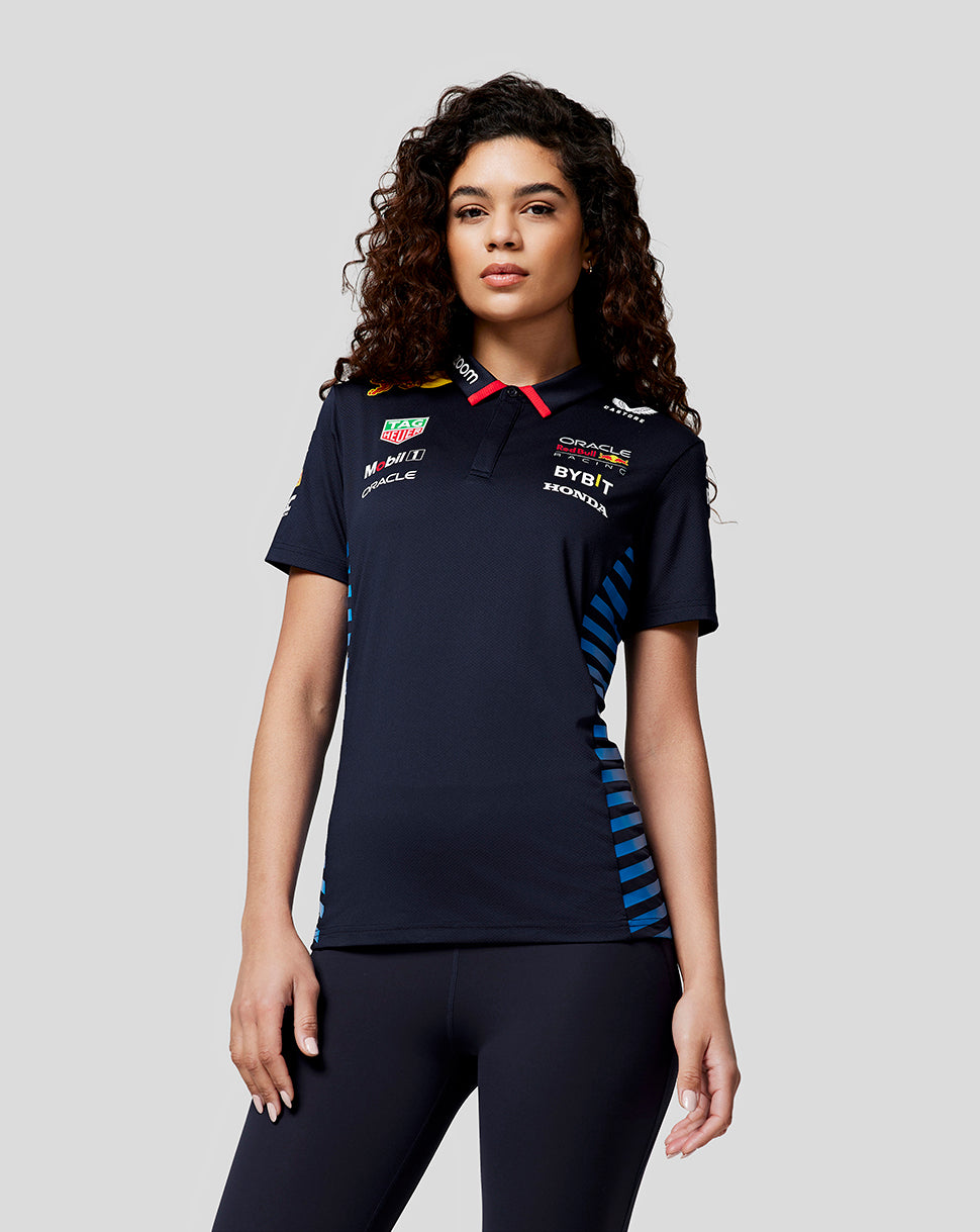 Oracle Red Bull Racing Women's Official Teamline Short Sleeve Polo Shirt - Night Sky - Night Sky