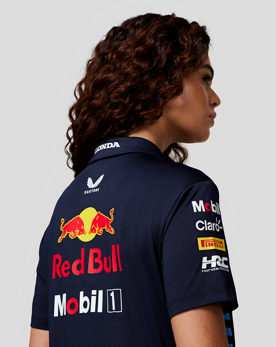 Oracle Red Bull Racing Women's Official Teamline Short Sleeve Polo Shirt - Night Sky - Night Sky