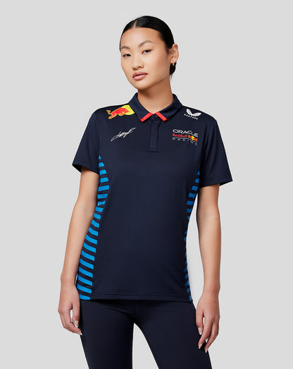 Oracle Red Bull Racing Women's Official Teamline Sergio "Checo" Perez Short Sleeve Polo Shirt - Night Sky