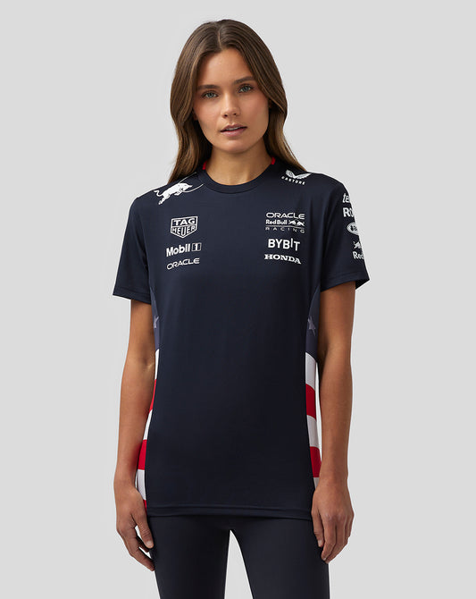 Oracle Red Bull Racing Women's Official Teamline America Race Team T-Shirt - Night Sky