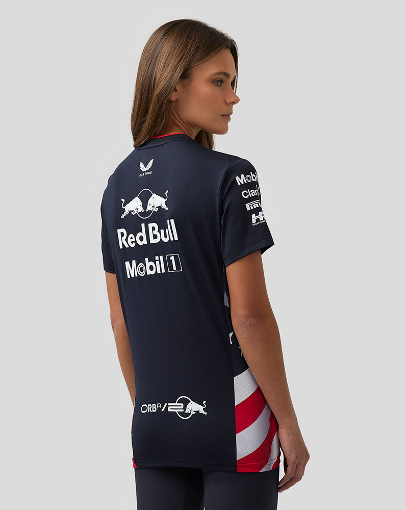 Oracle Red Bull Racing Women's Official Teamline America Race Team T-Shirt - Night Sky