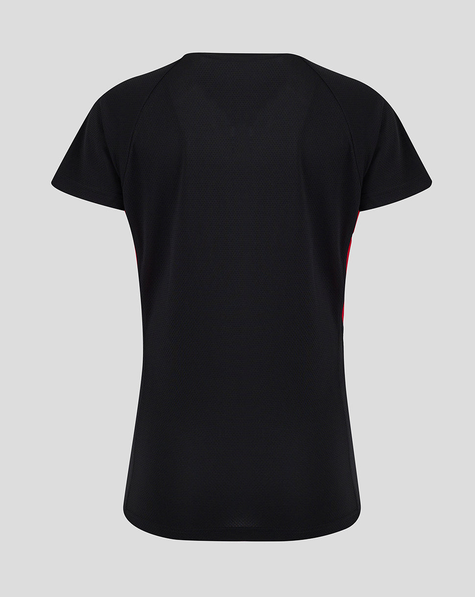 Saracens Women's 24/25 Matchday Tee - Black/Red - Black/Red