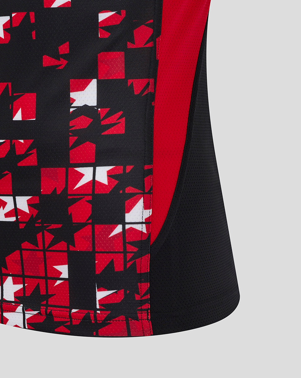 Saracens Women's 24/25 Matchday Tee - Black/Red - Black/Red