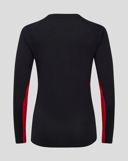 Saracens Women's 24/25 Matchday Long Sleeve Tee - Black/Red