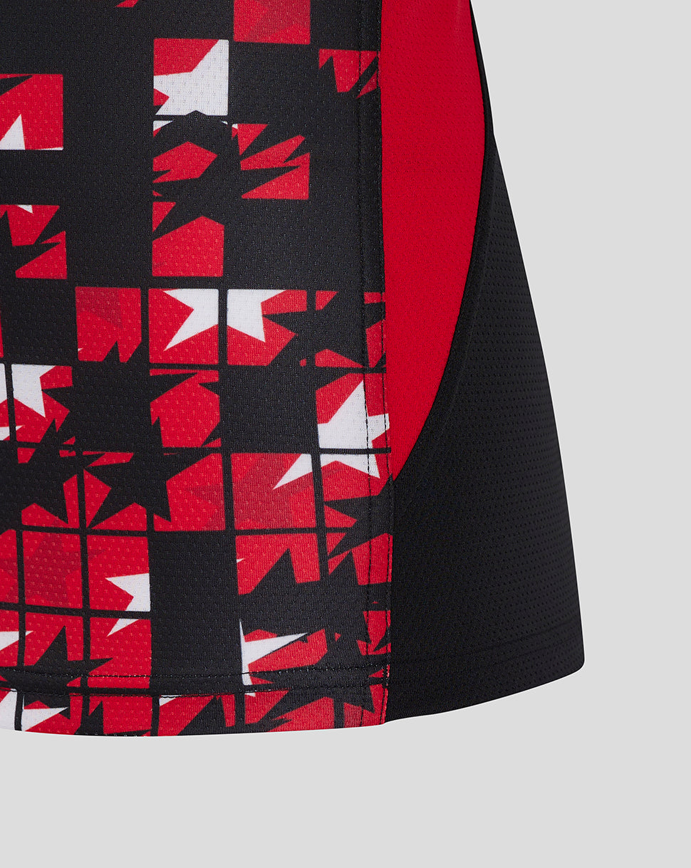 Saracens Women's 24/25 Matchday Long Sleeve Tee - Black/Red - Black/Red
