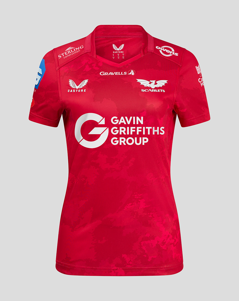 Scarlets Women's 24/25 Home Shirt - Scarlet/Scarlet Sage