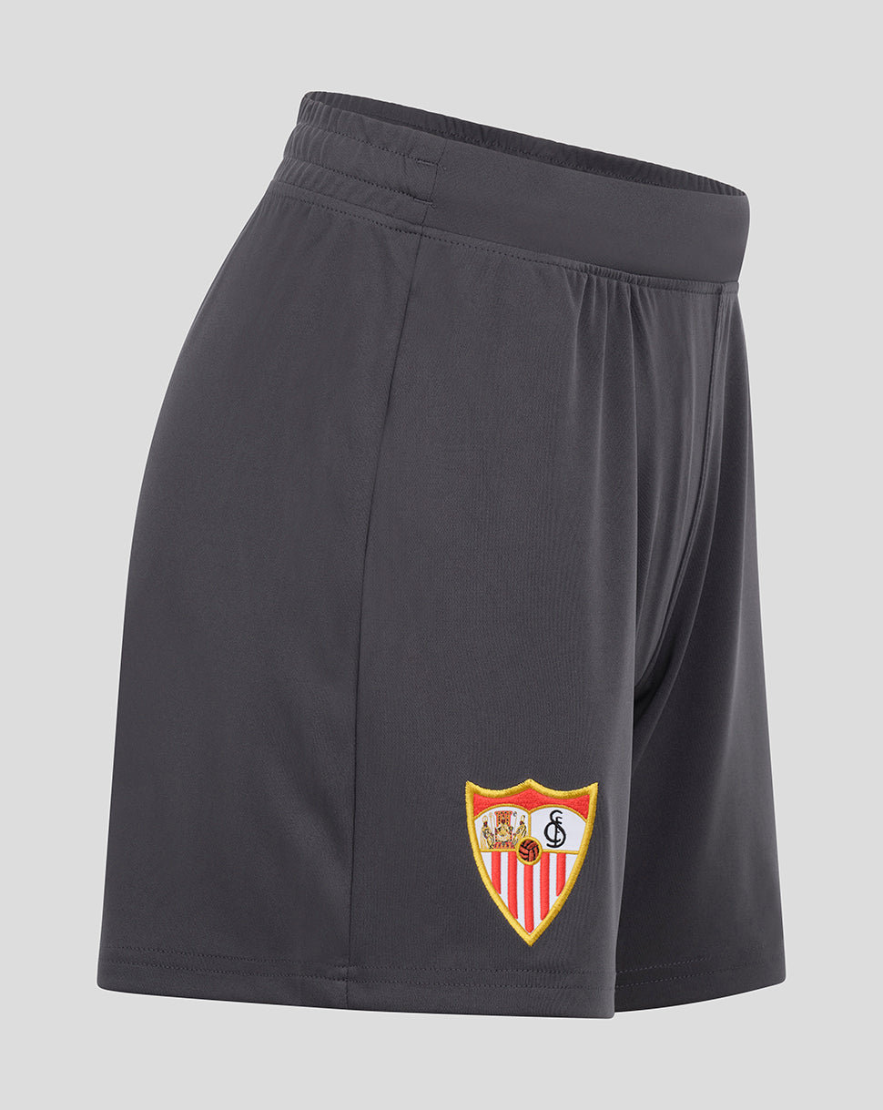 Sevilla Women's Home Goalkeeper Shorts - Grey - Ebony