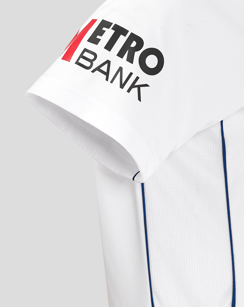 England Cricket 2024 Women's Test Short Sleeve Shirt - White