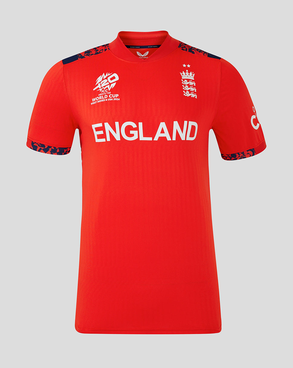 England Cricket Women's 24/25 T20 World Cup Shirt - Red