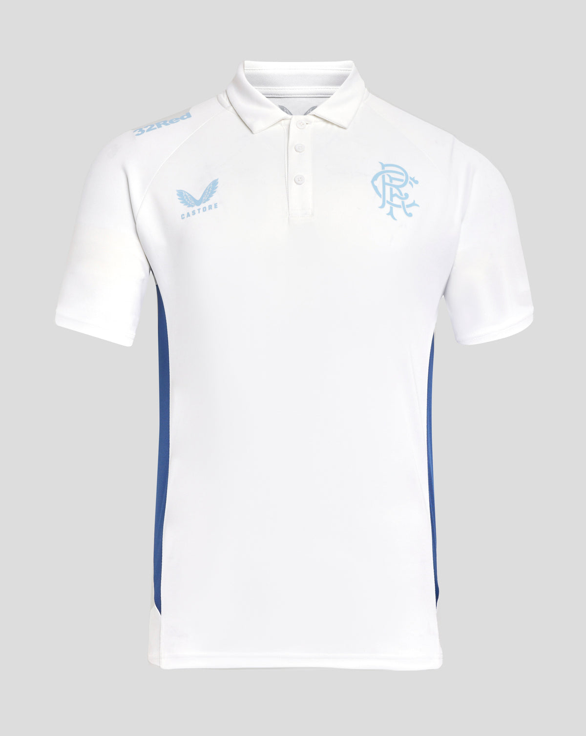 Rangers 24/25 Women's Pro Players Presentation Polo - Brilliant White/Blue Depths