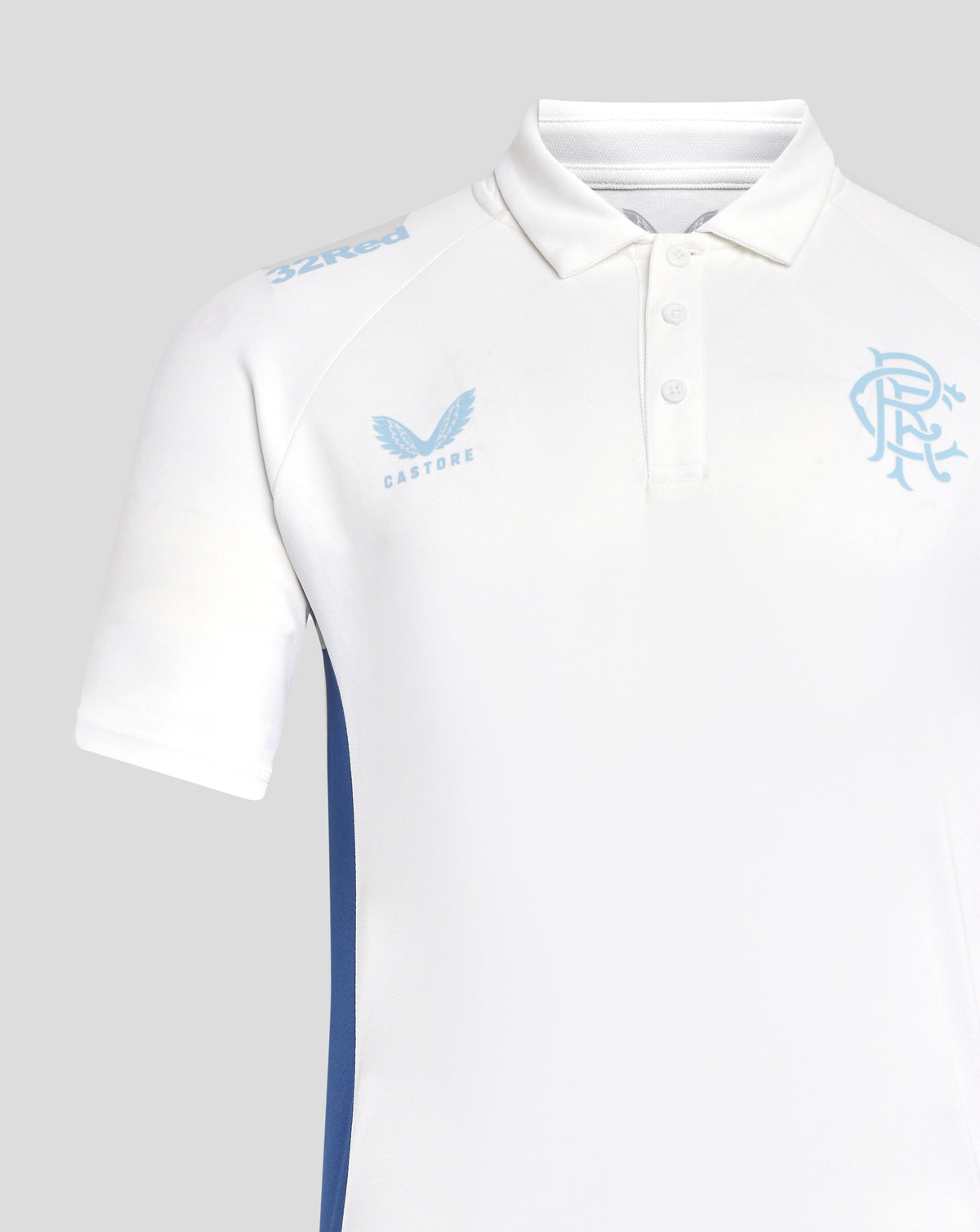Rangers 24/25 Women's Pro Players Presentation Polo - Brilliant White/Blue Depths