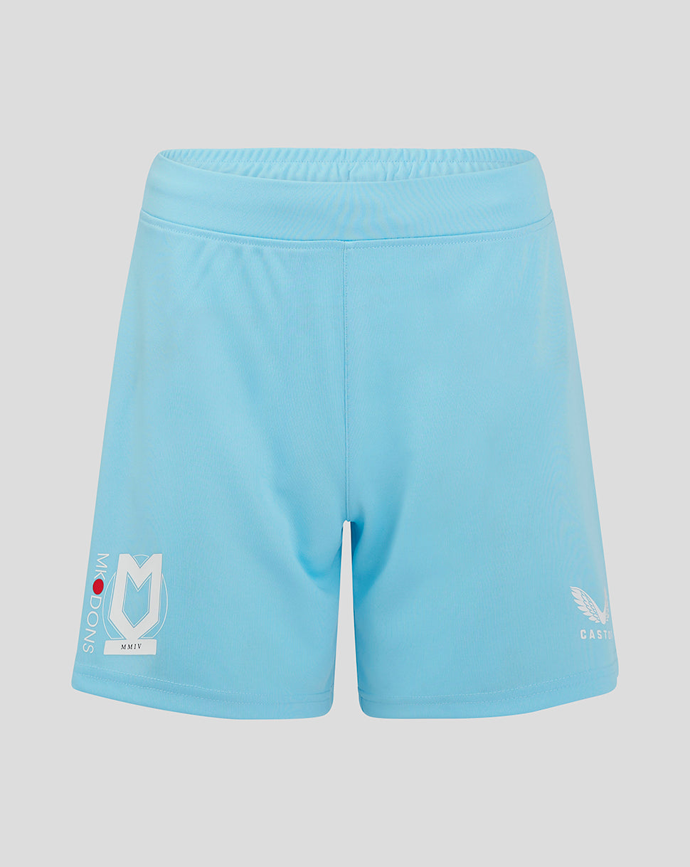 Mk Dons Women's 24/25 Third Goalkeeper Shorts - Blue