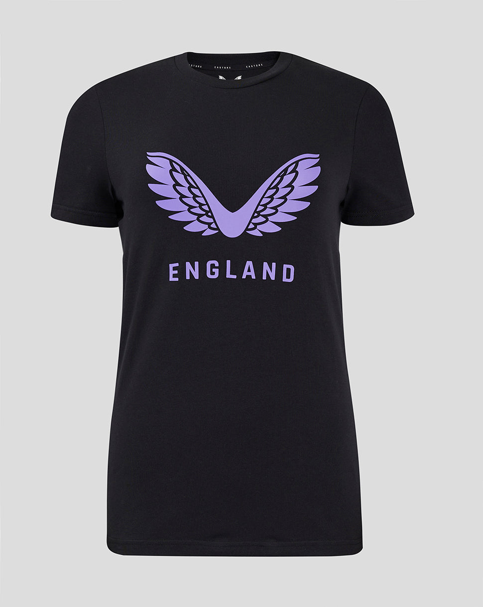 England Cricket Women's 24/25 Training Logo Tee - Black