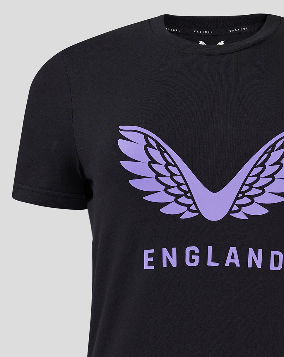 England Cricket Women's 24/25 Training Logo Tee - Black
