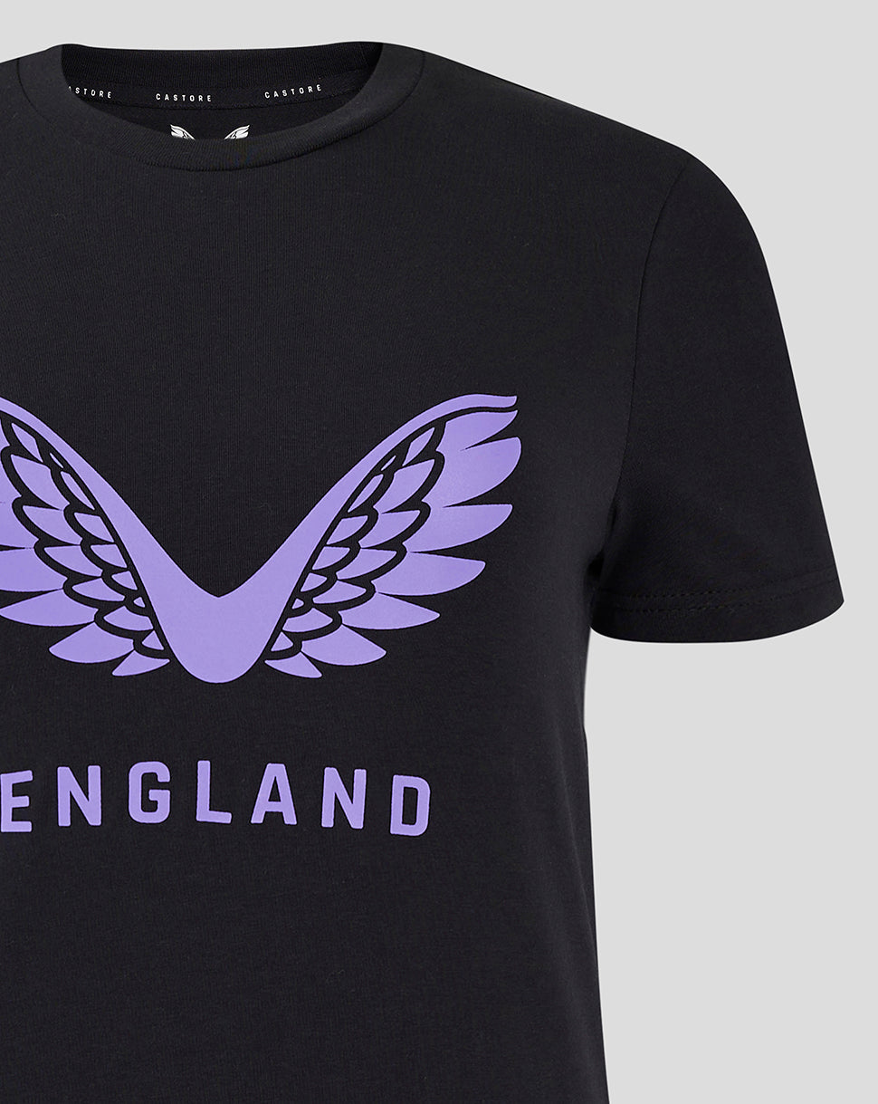 England Cricket Women's 24/25 Training Logo Tee - Black