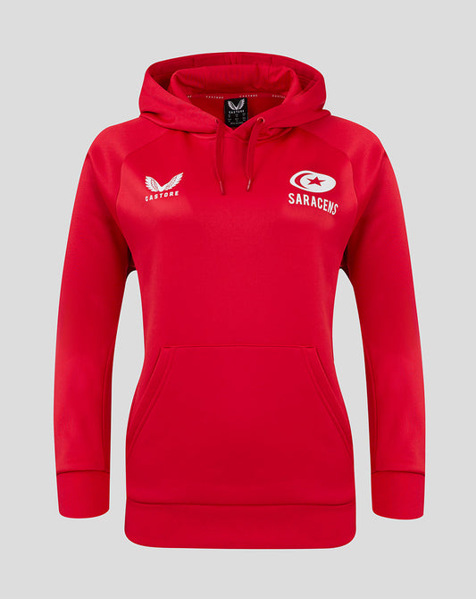 Saracens Women's 24/25 Overhead Training Hoody - Red