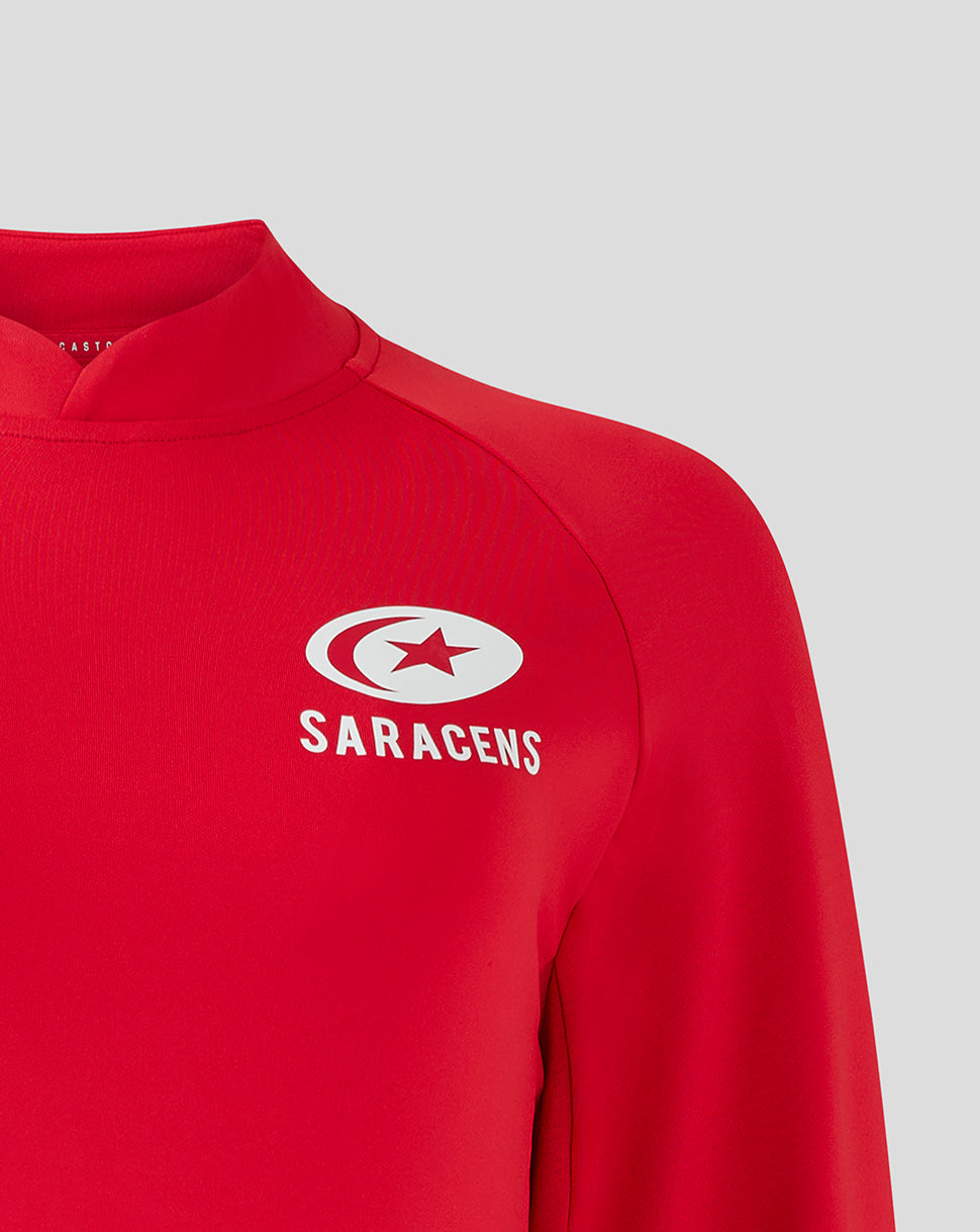 Saracens Women's 24/25 Training Mid-Layer - Red - Red
