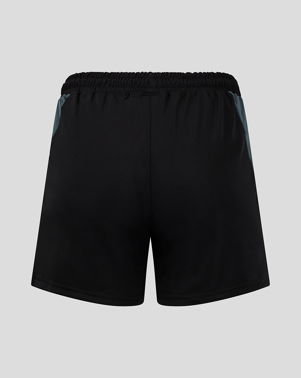 Preston Women's 24/25 Training Shorts With Pockets - Black - Caviar/Dark Slate