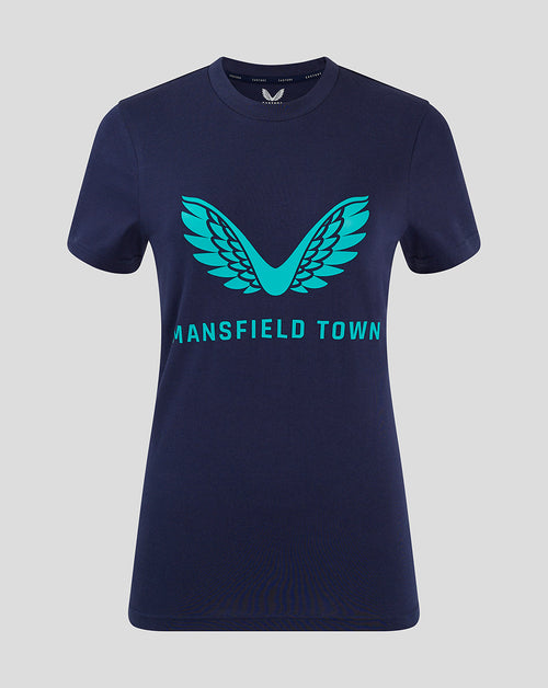 Mansfield Women's 24/25 Training Logo Tee - Navy