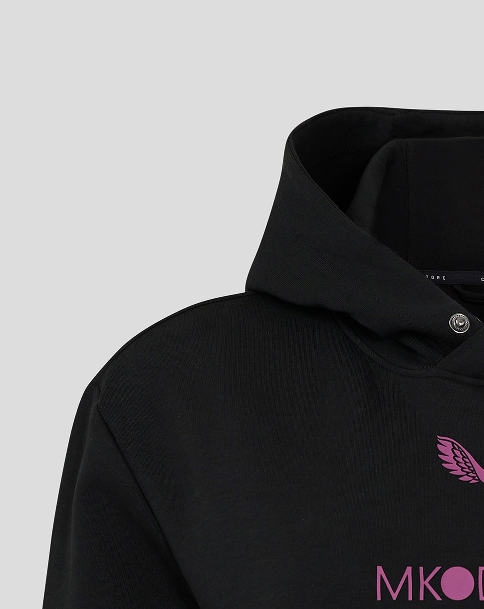 Mk Dons Women's 24/25 Travel Logo Hoody - Black
