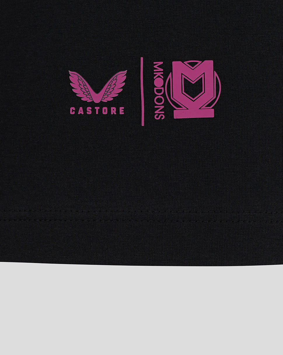 Mk Dons Women's 24/25 Travel T-Shirt - Black
