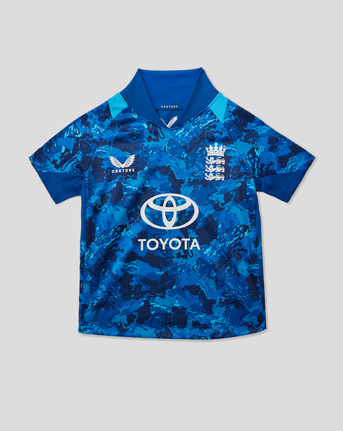 England Cricket Odi Infant Short Sleeve Shirt 25/26