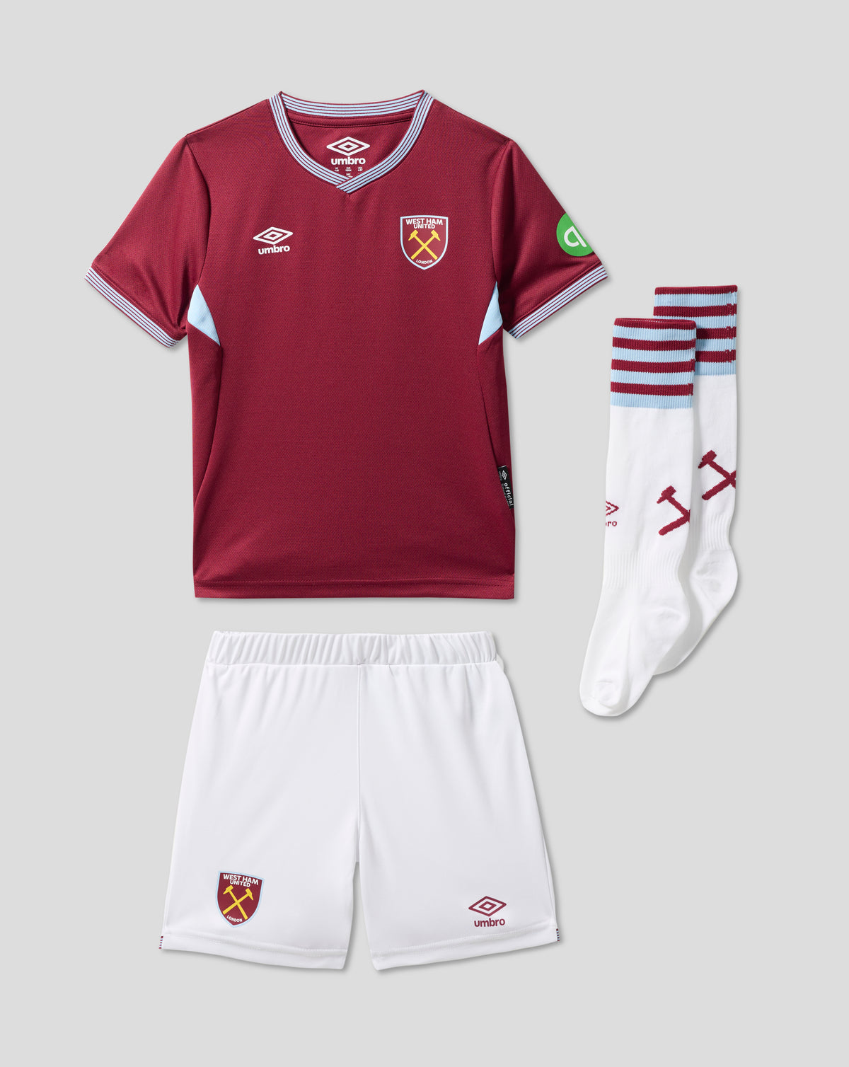 West Ham Infant 25/26 Home Kit - New Claret - New Claret