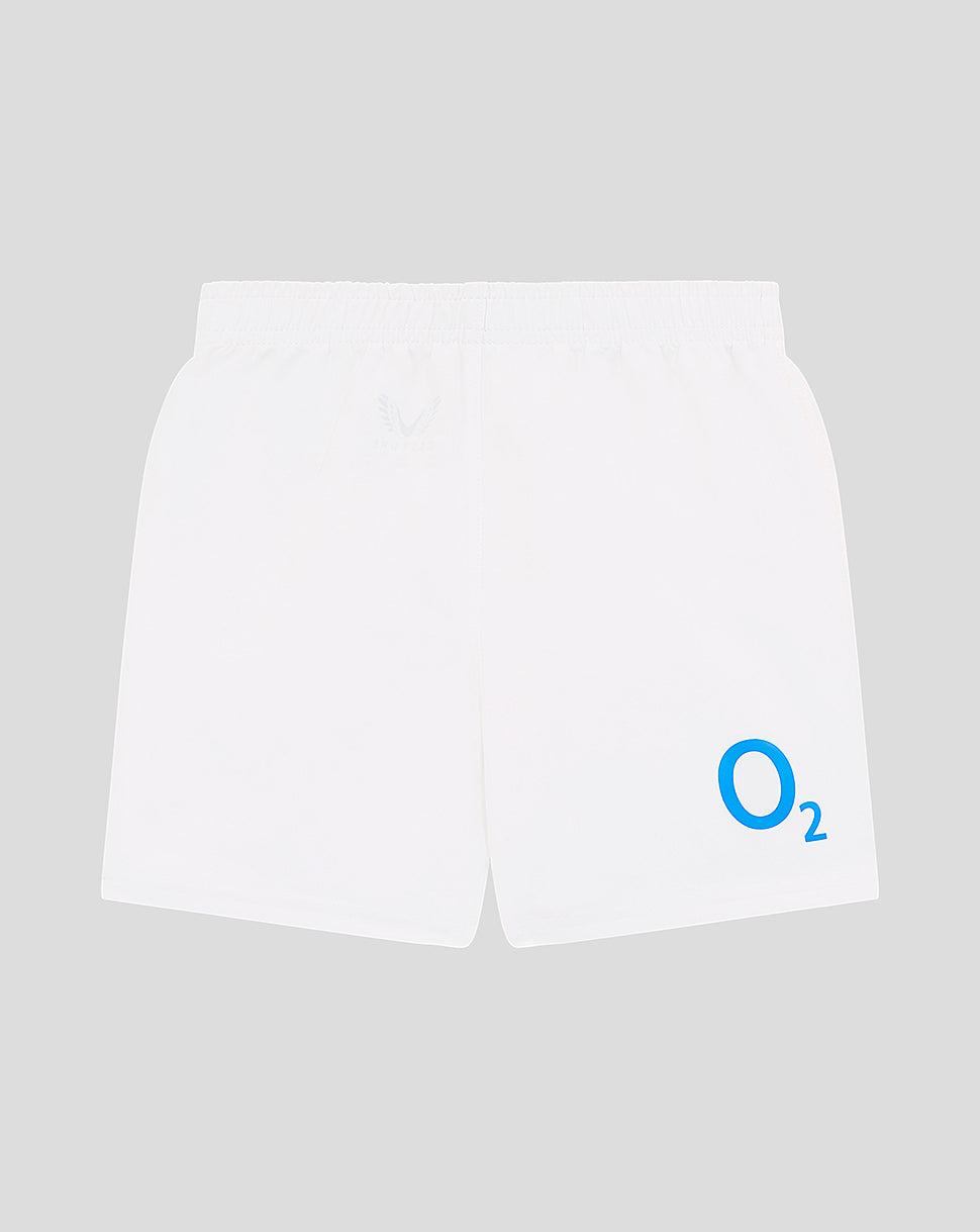 Infant’s England Rugby 25/26 Short Sleeve Home Kit – Brilliant White - White