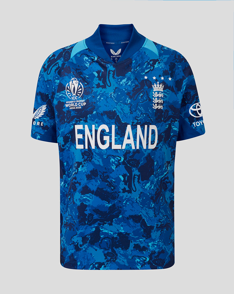 England Cricket Odi World Cup Junior 25/26 Replica Shirt - Blue