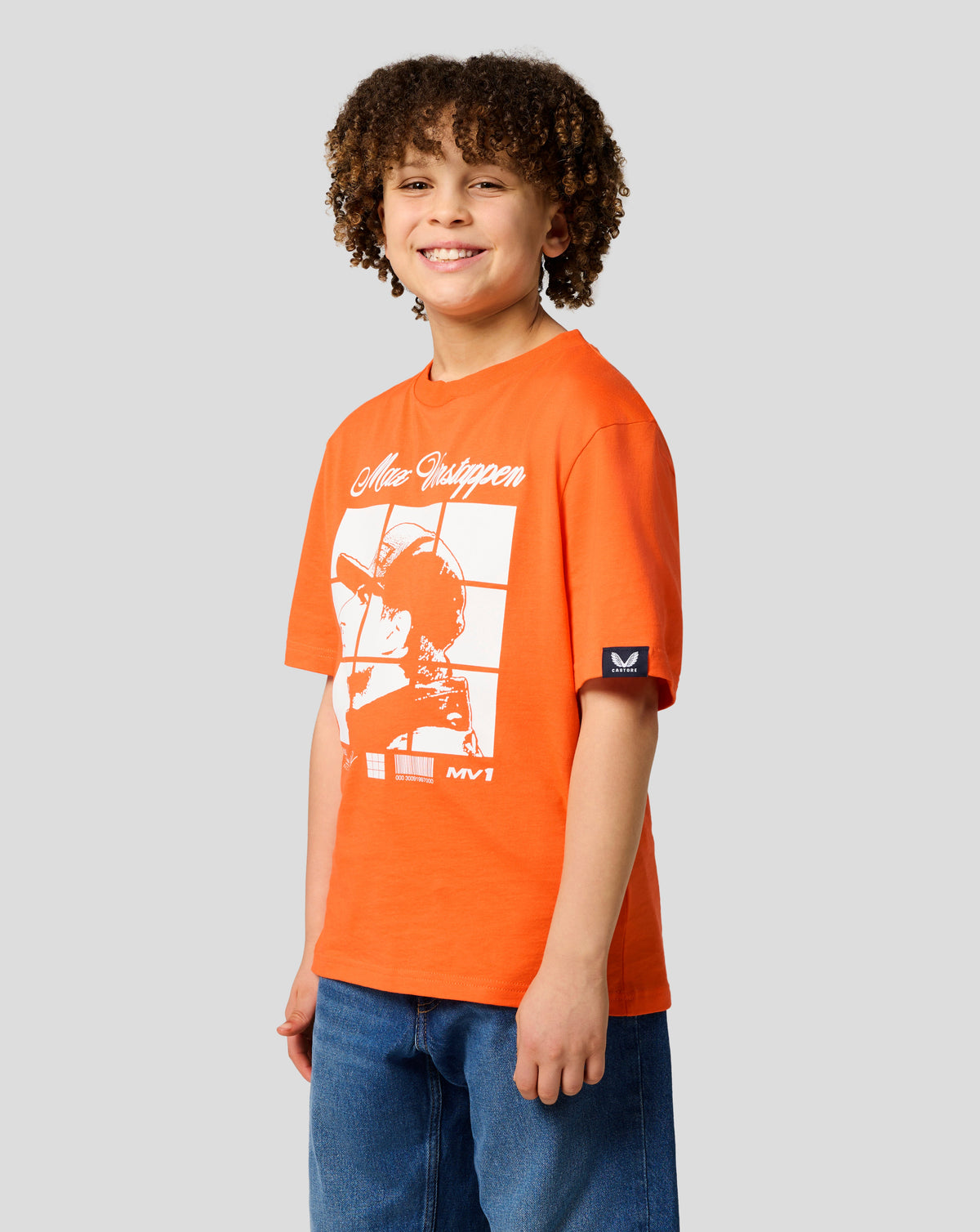 Oracle Red Bull Racing Junior Max Verstappen Puzzle T-Shirt - Exotic Orange - Exotic Orange