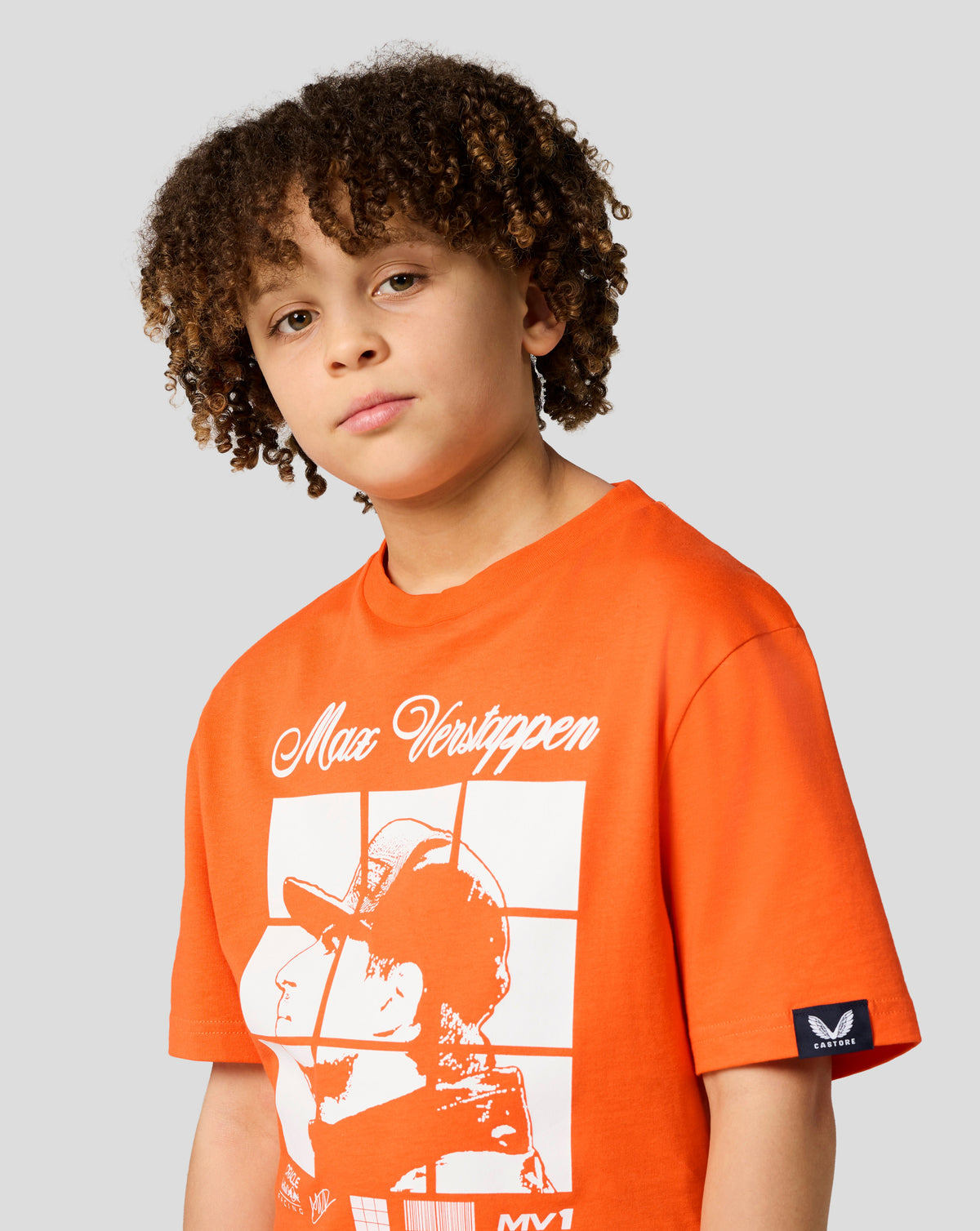 Oracle Red Bull Racing Junior Max Verstappen Puzzle T-Shirt - Exotic Orange - Exotic Orange