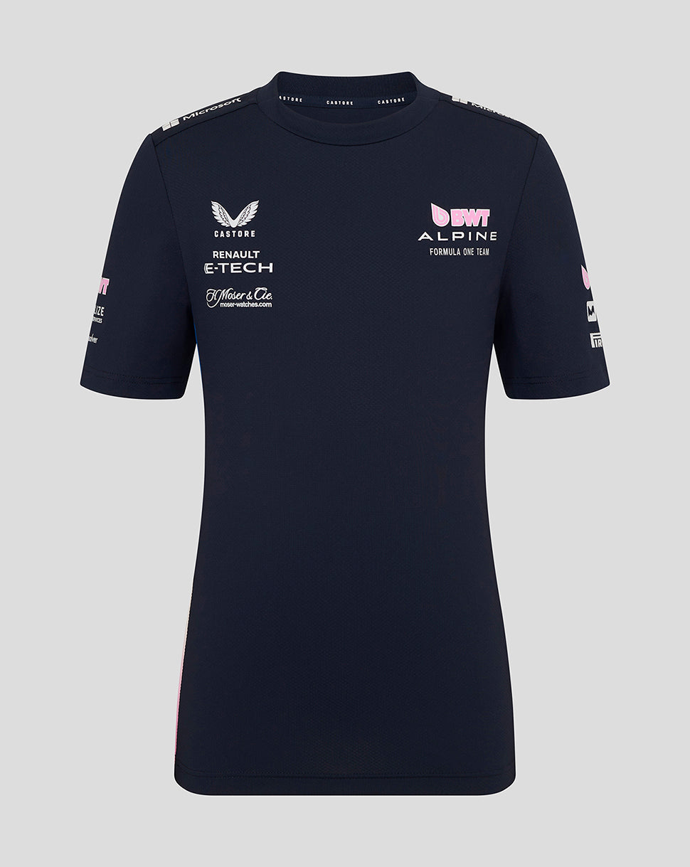 Bwt Alpine Formula One Team Junior Official Set Up T-Shirt - Navy