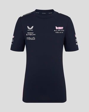Bwt Alpine Formula One Team Junior Official Set Up T-Shirt - Navy