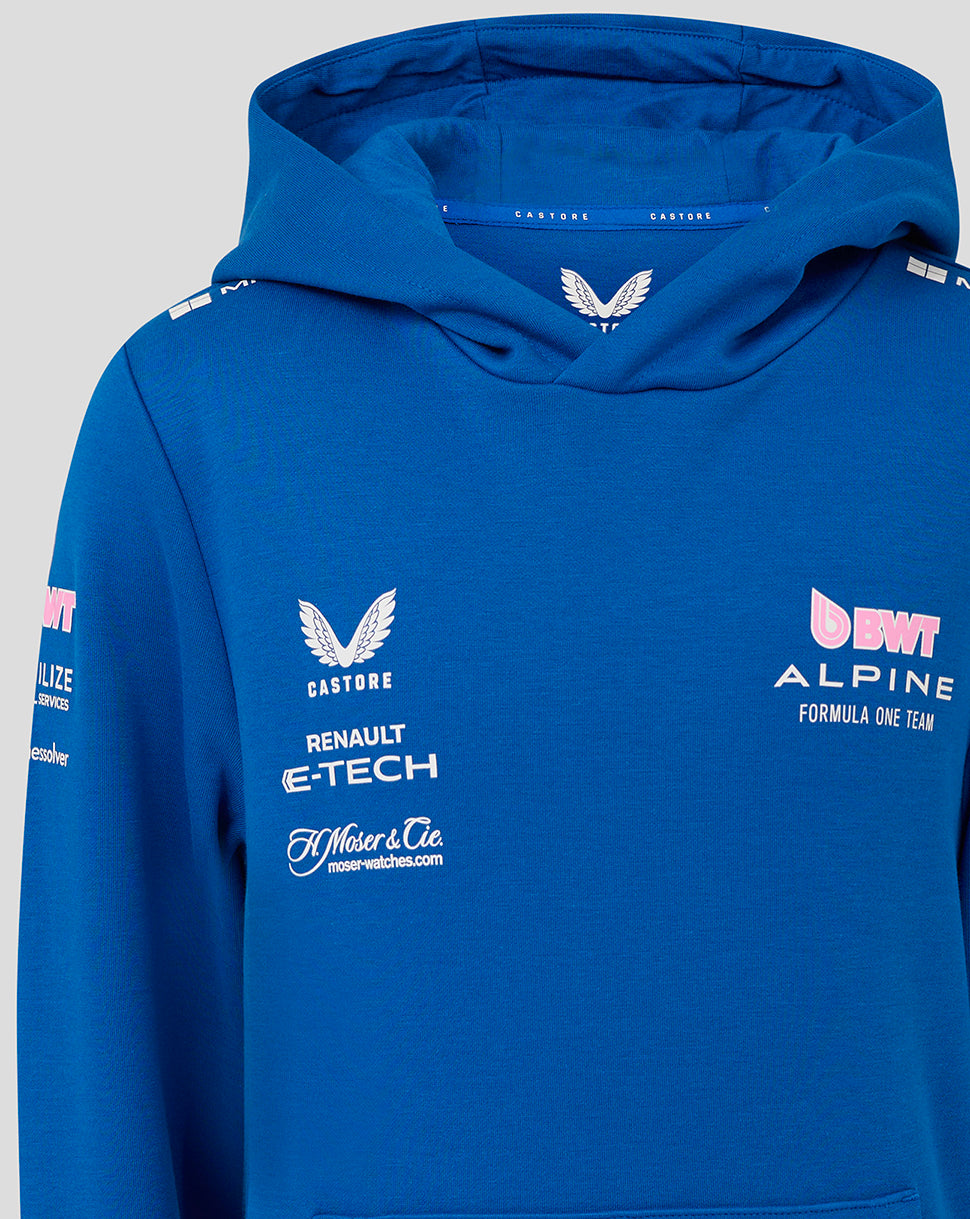 Bwt Alpine F1 Team Kit Juniors Pullover Hoodie - Lapis Blue - Lapis Blue
