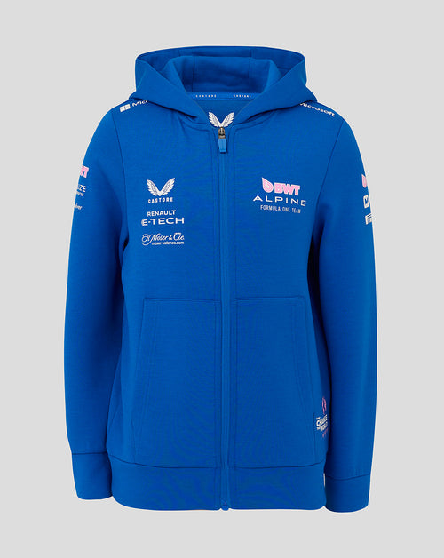 Bwt Alpine F1 Team Kit Juniors Full Zip Hoodie - Lapis Blue