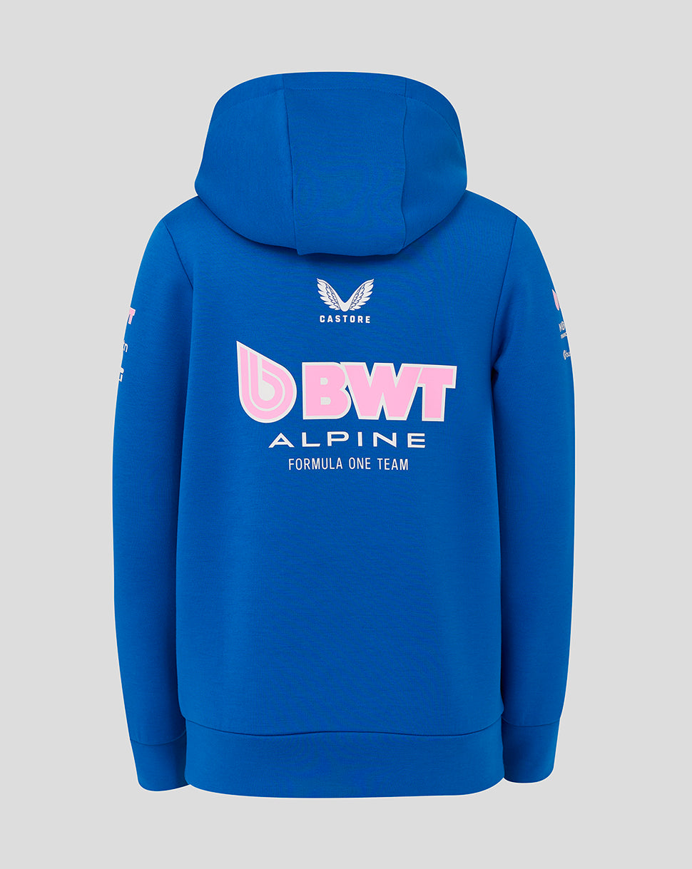 Bwt Alpine F1 Team Kit Juniors Full Zip Hoodie - Lapis Blue