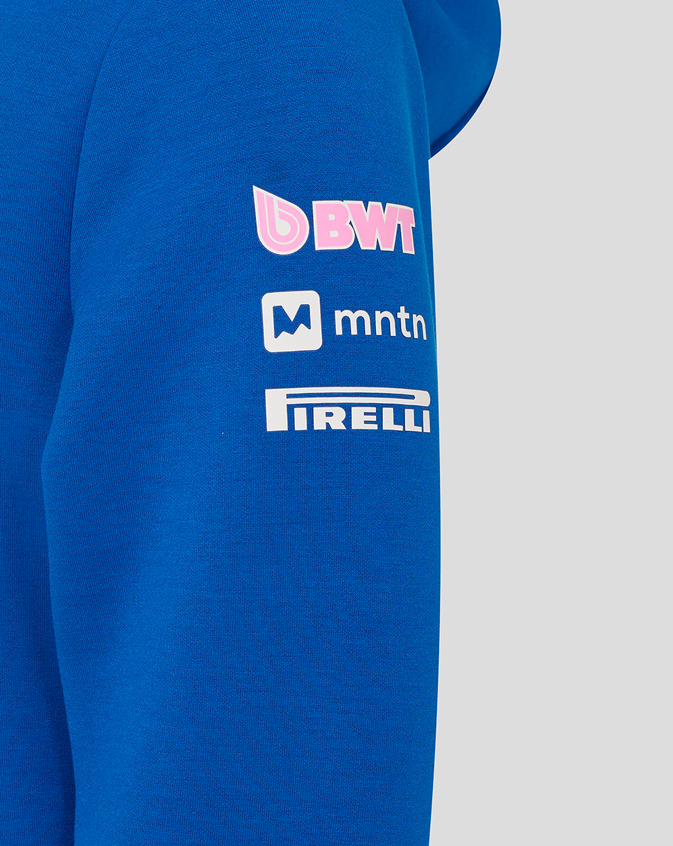 Bwt Alpine F1 Team Kit Juniors Full Zip Hoodie - Lapis Blue
