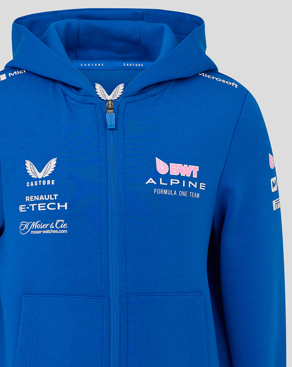 Bwt Alpine F1 Team Kit Juniors Full Zip Hoodie - Lapis Blue