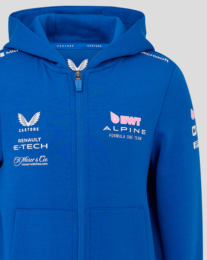Bwt Alpine F1 Team Kit Juniors Full Zip Hoodie - Lapis Blue