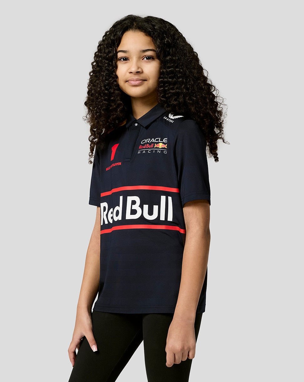 Oracle Red Bull Racing Junior Teamline Max Verstappen Short Sleeve Polo Shirt - Night Sky - Night Sky